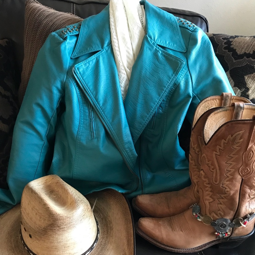 Teal jacket